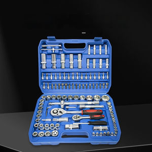 Ensemble d'outils de réparation automobile et kit d'urgence de 108 pièces avec clé à cliquet combinaison emballage de boîte en plastique en acier au carbone - Product Image 2