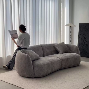 HUAYOU <span class=keywords><strong>Kena</strong></span>/Kana - Juego de Sofá Cama de Terciopelo Chenille, Moderno, de Alta Gama, Grande, para Sala de Estar, Combinación Modular Irregular de Madera - Product Image 1