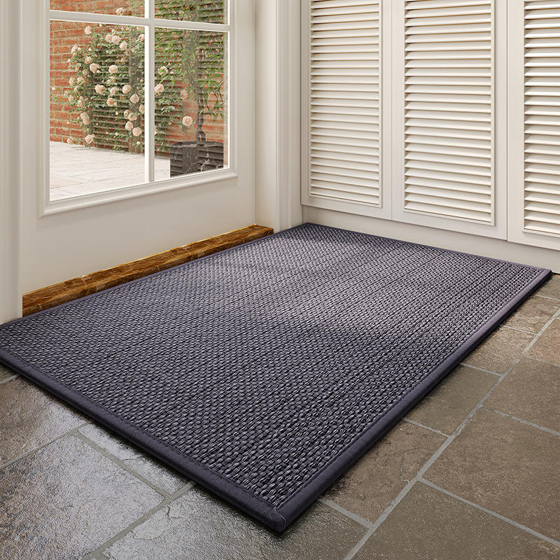 Tapis tissé en caoutchouc - gris étoilé