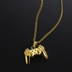 สร้อยคอจี้รูปจอยเกมเคลือบทอง 18K PVD |   สร้อยคอรูปจอยเกมส์วิดีโอเกมส์สแตนเลส |   เครื่องประดับแฟชั่นใหม่สุดอินเทรนด์สำหรับเกมเมอร์ - Product Image 5