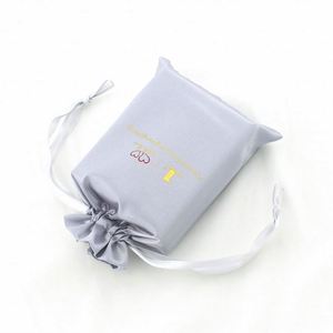 Pochette à bijoux en soie chinoise de luxe promotionnelle avec logo imprimé - Product Image 3