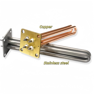 Élément chauffant en acier inoxydable/cuivre pour torréfacteur de café, remplacement du chauffe-eau à immersion pour <span class=keywords><strong>machine</strong></span> à café <span class=keywords><strong>KRUPS</strong></span> GINO T1 T2 N1 N2 - Product Image 1