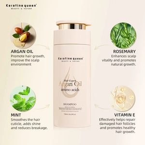 Champú de Aceite de Argán de Marca Privada OEM 750ml <span class=keywords><strong>con</strong></span> Aminoácidos <span class=keywords><strong>para</strong></span> Suavizar el Cabello <span class=keywords><strong>Seco</strong></span>, Encrespado <span class=keywords><strong>y</strong></span> Dañado - Product Image 4
