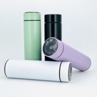 Gobelet isotherme intelligent portable en acier inoxydable de haute qualité, personnalisé, 500 ml, pour le bureau, comme cadeau