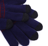 Nouveaux gants jacquard en acrylique pour femme, chauds, à doigts séparés, pour l'hiver, pour usage quotidien et extérieur