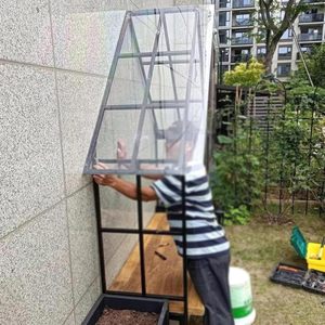 Panneaux de toiture transparents en <span class=keywords><strong>PC</strong></span> pour serres, auvents de jardin, fenêtres, patios, balcons – Protection UV, résistants aux chocs, gravés - Product Image 6