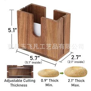ที่ตัดขนมปังอะคาเซียวู้ด สีธรรมชาติ อุปกรณ์ครัวสำหรับตัดขนมปัง - Product Image 3