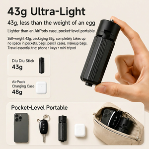 Mini trépied flexible en forme de pieuvre, support portable pour caméra d'action sportive, compatible avec DJI Osmo Action / Smartphone - Product Image 4