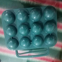 Porte-plateau à oeufs en plastique bon marché Conteneur de stockage Organisateur Bin avec couvercle pour camping en plein air