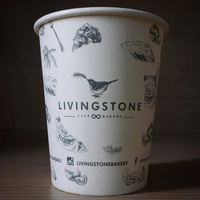 Vasos de Papel de Pared Simple Personalizados al por Mayor con Logotipo Impreso, de Alta Calidad, para Leche, Café, Jugo, Refrescos, Bebidas Calientes, Fiestas y Uso Doméstico