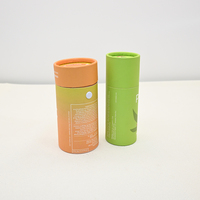 Emballage biodégradable de bâton de cire capillaire Cylindre en carton cosmétique Tube en papier Tube de déodorant push up