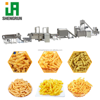 Ligne complète de production de snacks torsadés au maïs, machine alimentaire pour extruder des Cheetos, Kurkure et des spirales de maïs