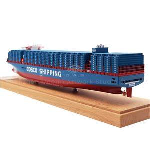Maqueta de Barco de Contenedor COSCO SHIPPING de 45 cm Hecha a Medida, Escala 1:888, Modelo de Barco Artesanal para Regalo de Envío - Product Image 2