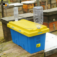 Imkerei-Ausrüstung Blau-Gelbe Kunststoff-Bienen-Transportbox für Langstroth, British National und Dadant Rähmchen Kompatibel