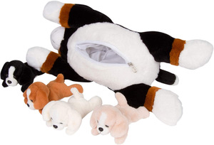 Perro de Peluche de Alta Calidad con 4 <span class=keywords><strong>Cachorros</strong></span> en el Vientre, Lindos Peluches y Juguetes de Peluche para Niñas y Niños - Product Image 2
