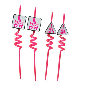 Set de Pajitas con Letras del Alfabeto para Despedidas de Soltera, Pajitas Artísticas Desechables con Diseños Divertidos - Product Image 3
