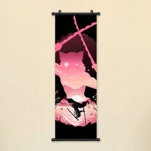 Póster de Tela Colgante de 70*25cm con 3000 Diseños de Anime Japonés, Personajes de <span class=keywords><strong>Demon</strong></span> <span class=keywords><strong>Slayer</strong></span>, Pinturas Fotográficas, Póster Enrollable para Pared - Product Image 3