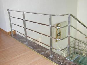 درابزين درج خارجي حديث عالي الجودة من الفولاذ المقاوم للصدأ 304 316 قابل للتركيب الذاتي - Product Image 2