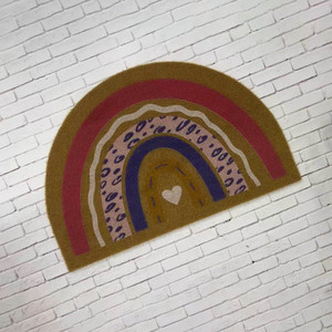 Tapis de porte <span class=keywords><strong>arc</strong></span>-<span class=keywords><strong>en</strong></span>-<span class=keywords><strong>ciel</strong></span> imprimés sur mesure <span class=keywords><strong>en</strong></span> gros, <span class=keywords><strong>en</strong></span> fibre de coco artificielle - Product Image 4