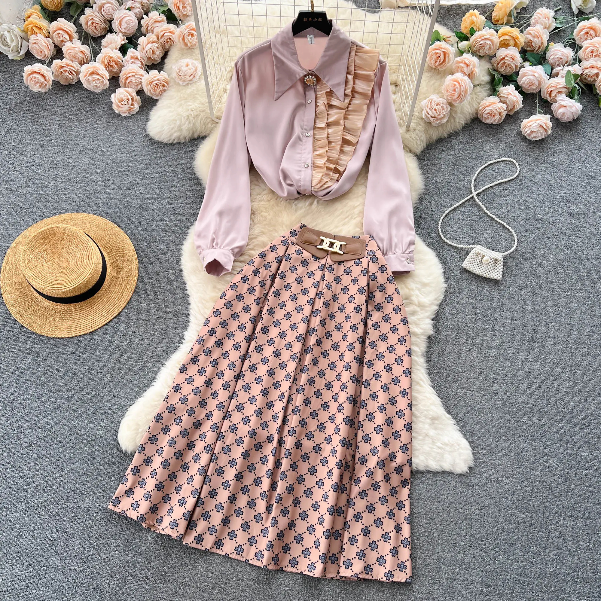 Vrouw Kleding Fabrikant Groothandel Mode Kleding Elegante Vintage Dame Bloemen Avond Casual Jurken