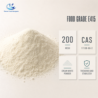 Voedingskwaliteit Xanthan Gum 200 Mesh E415 Verdikkingsmiddel Stabilisator CAS 11138-66-2 voor Sauzen Dranken Bakkerij 25kg Bulk Levering