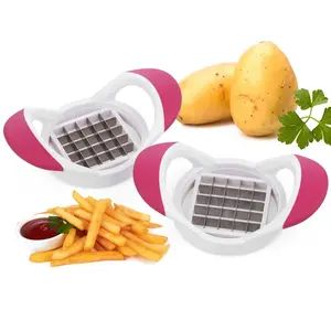 Großhandel Küche Zubehör Edelstahl Französisch Braten Kartoffel Chip Schneider Veggie Kartoffel Slicer für Förderung Geschenk
