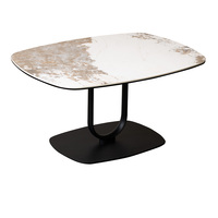 Table basse moderne avec cadre en acier inoxydable réglable et plateau en verre trempé, marque OEM, origine Guangdong, meubles de salon 1