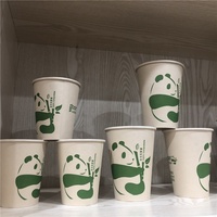 Tasses à café jetables en papier d'artisanat biodégradable avec logo taille personnalisable pour café à emporter et boire à emporter