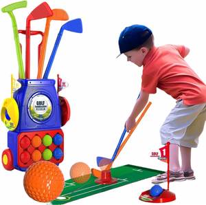 Ensemble de clubs de golf pour enfants - Jouet sportif pour l'intérieur et l'extérieur pour un jeu interactif en famille - Product Image 4