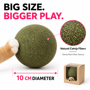 Pelota de juguete gigante de hierba gatera natural para juegos interactivos y alivio del estrés, juguete interactivo para mascotas - Product Image 3