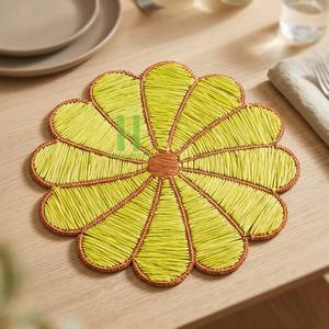 Tendance du moment : Sets de table en corde de papier, tailles personnalisables, variété de couleurs, pour décoration de mariage et décoration intérieure, en provenance du Vietnam, vente en gros. - Product Image 1