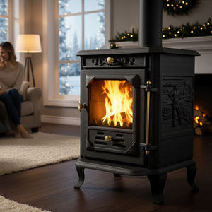 Estufas <span class=keywords><strong>de</strong></span> <span class=keywords><strong>Leña</strong></span> para Interiores al por Mayor con Diseño <span class=keywords><strong>de</strong></span> Chimenea Independiente y Calefacción Eficiente - Product Image 1