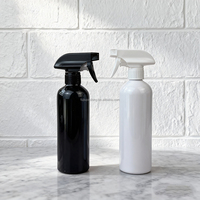 Bouteille pulvérisateur en plastique PET noir ambré de 300 ml et 500 ml avec pulvérisateur à gâchette pour spray d'ambiance, désodorisant, nettoyage automobile, emballage