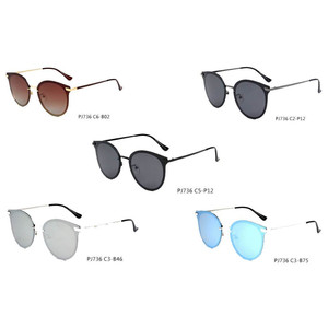 HORNACHUELOS Occhiali da Sole da Donna Rotondi e Piatti con Lenti Polarizzate Stile Cat Eye - Product Image 1