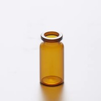 Mini tube à essai en verre brun de 8 ml, forme cylindrique avec bouchon en liège, pour le stockage d'échantillons de laboratoire, conteneur de voyage pour huiles essentielles, durable