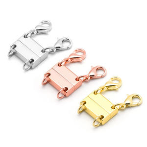 JF2207 beliebte versilberte 2 3 doppelte dreireihige geschichtete Halskette Schmuck Magnet verschluss mit Karabiner verschluss - Product Image 2