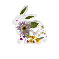 DIY handgemaakte levensechte handgeschilderde harsvorm dierenvorm fruit specimen met gedroogde bloemen hars souvenir cadeau huisdecoratie