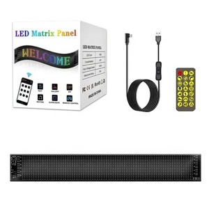 Facile da trasportare il finestrino flessibile per auto a scorrimento del testo animazione Soft Display schermo telecomando pubblicità pannello a matrice a LED - Product Image 1