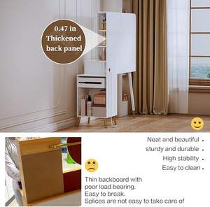 Tocador Phoenix Home con espejo y luces, tocador moderno con 3 cajones para dormitorio - Product Image 5