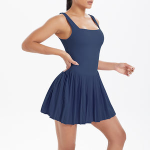 Hochwertiger Tennis rock mit eingebauten Sicherheits shorts Sport tennis rock Anpassbares Logo Verfügbar - Product Image 4