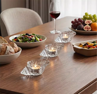 Porte-bougie en verre en forme de coquillage, populaire en 2026, pour décoration intérieure, écologique, résistant à la chaleur, durable, parfumé, pour Noël