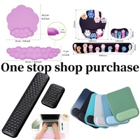 Repose-poignets ergonomique en mousse à mémoire de forme avec logo personnalisé pour clavier et souris, idéal pour le bureau et les jeux sur ordinateur