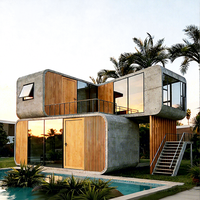 Smart Apple Cabin B&B Kapsul Ruang Angkasa Rumah Mobile Baja dengan Desain Villa & Kamar Tidur untuk Area Pemandangan Indah Hotel Kontainer Kantor Toko