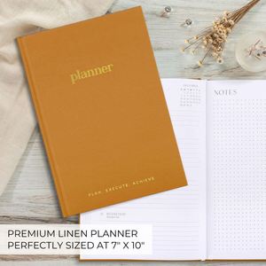 Vintage A5 Customizable Leather Hardcover <b>Planner</b> with 100 Sheets Designable Thick Paper High-quality Calendar Notebook - Product Image 3