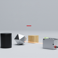 Sensor de Distancia Láser TOF 0.05-10m, Respuesta de 0.5ms, Salida Analógica RS485 para Navegación AGV