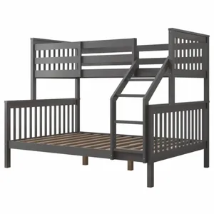 2023 New Design UK Double & Single Size White Triple Bunk Bed Frame Solid Wood 3 Sleeper Triple Bunk Beds