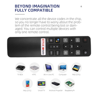 Adecuado para control remoto de TV TCL Control remoto de TV de voz universal