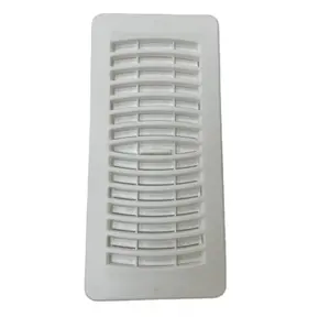 Rejilla de aire de plástico, cubiertas de ventilación de suelo de pared ajustables, PP, caja registradora de aire