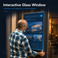 Écran tactile capacitif interactif de 86 pouces avec 10 à 40 points de contact pour usage professionnel, écrans de projecteur LED TV