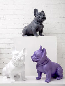 Kevin3 Série <span class=keywords><strong>Assis</strong></span> Pose Coloré En Plastique Mignon Bouledogue Français <span class=keywords><strong>Chien</strong></span> Mannequin Fenêtre Décoration Affichage <span class=keywords><strong>Chien</strong></span> Modèle - Product Image 5